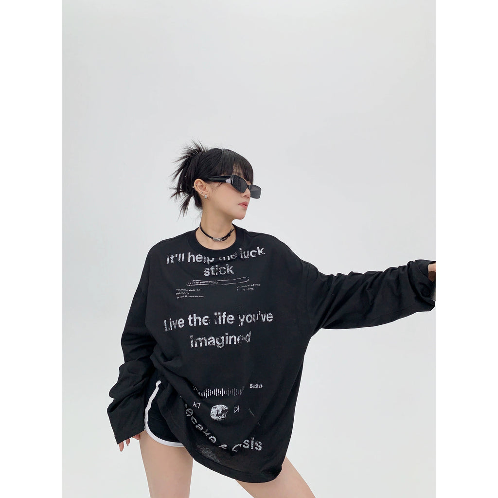 rétro print longsleeve tee レトロプリントロングスリーブティー