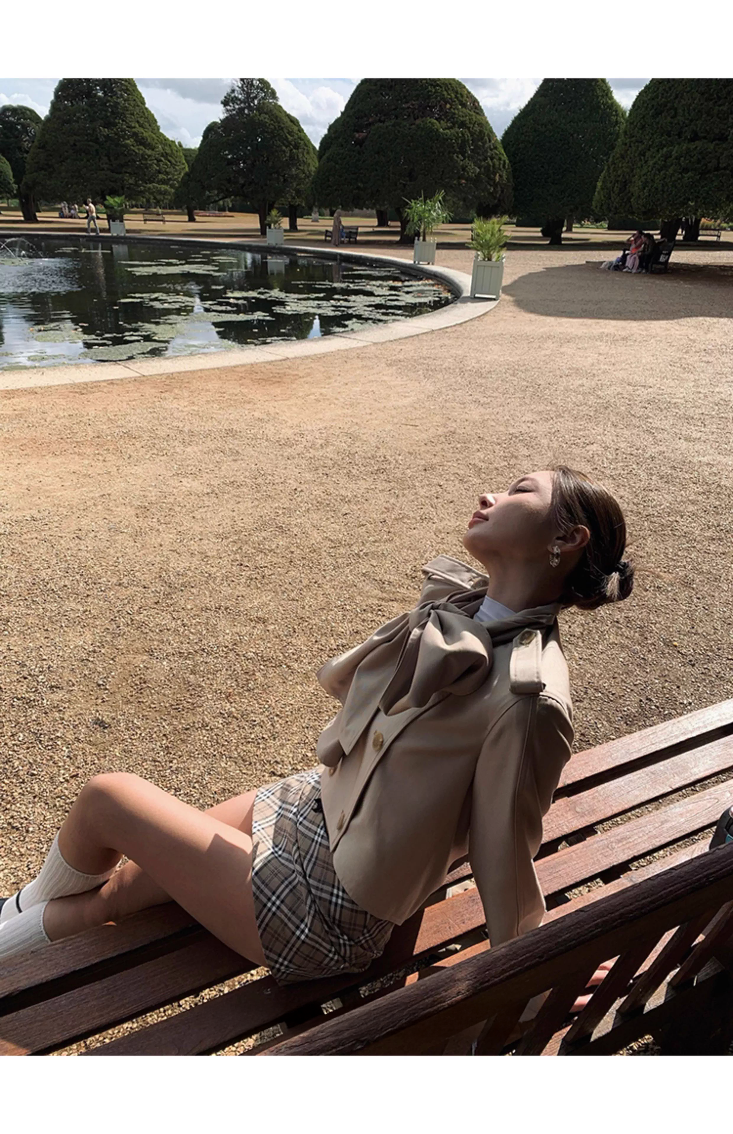 Ribbon trench coat リボン トレンチコート