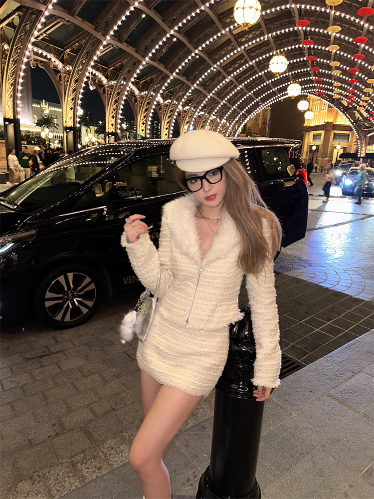 Tweed jacket skirt ツイードジャケットスカート