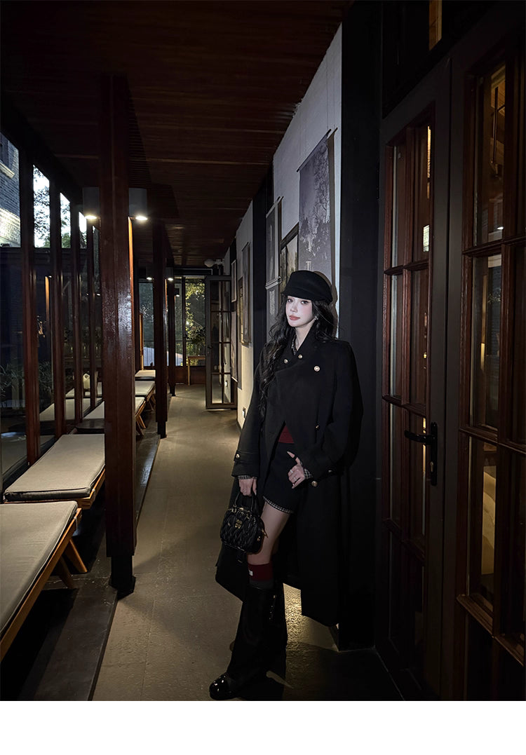 Kilting woolLong coat キルティング ウール ロングコート