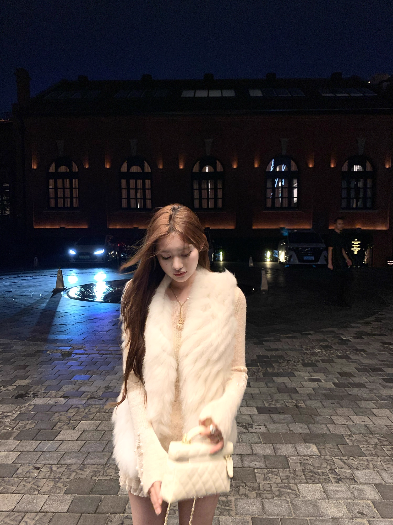 Fox shawl vest フォックス ショールベスト