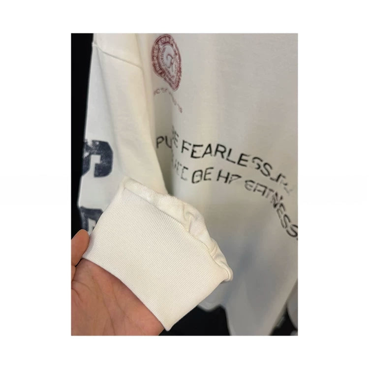 Vintage font print longsleeve tee ヴィンテージ風文字プリントロングスリーブティー