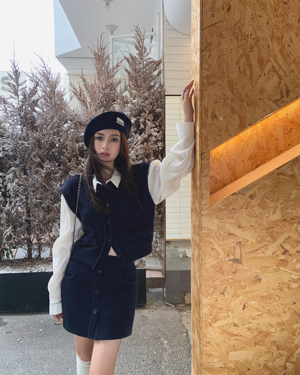 Vest Shirts & Skirt setup ベスト＆スカートセットアップ