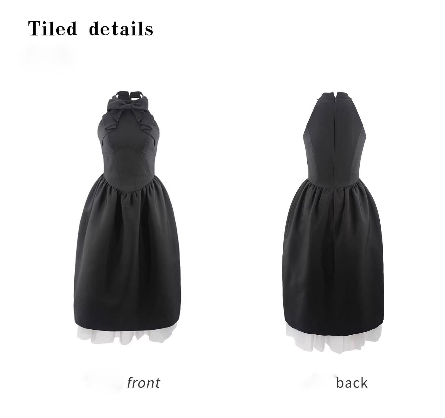 Ribbon Long Tule Dress  リボンロングチュールドレス