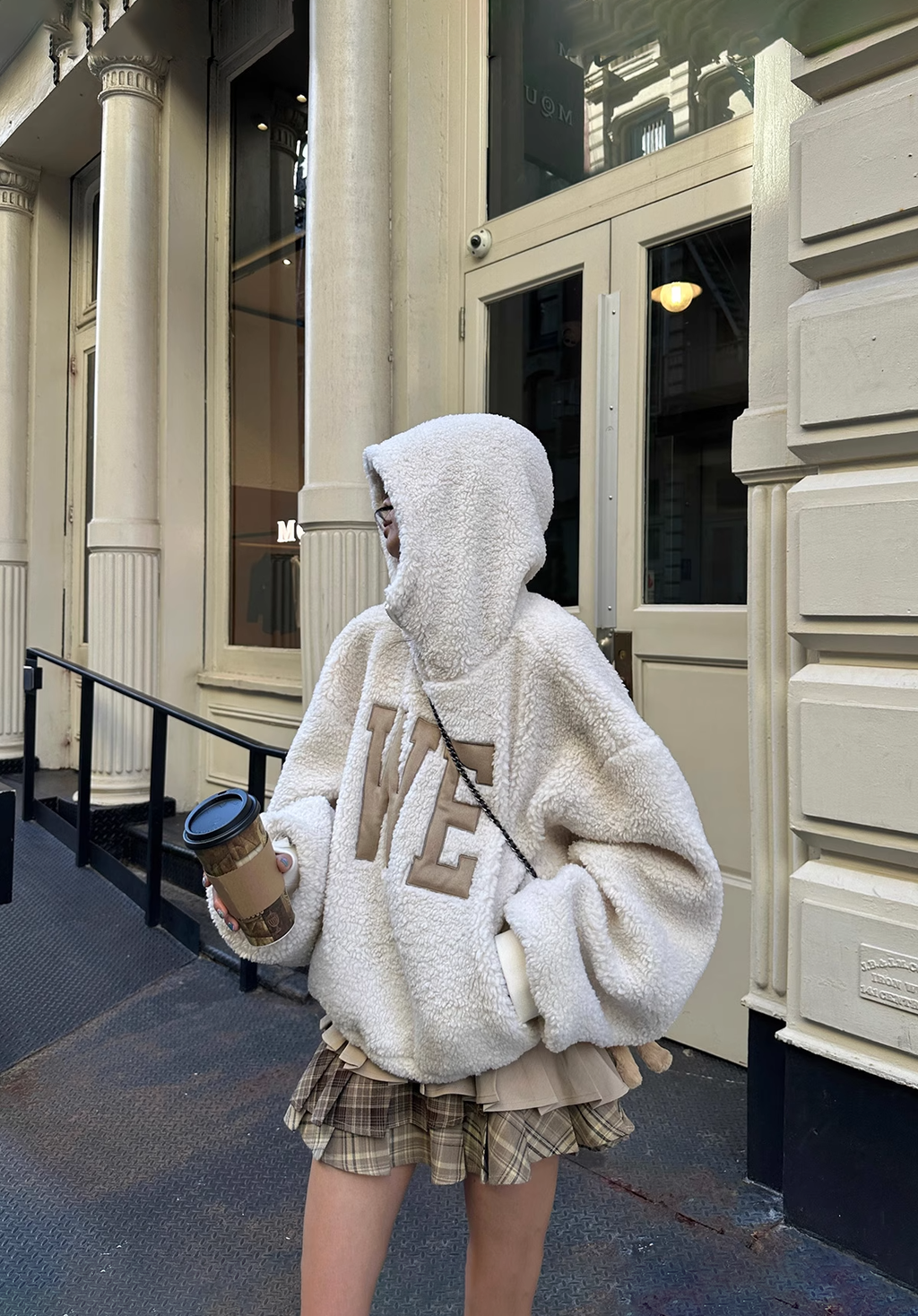 Boa pullover Check Skirt ボアプルオーバー チェックスカート