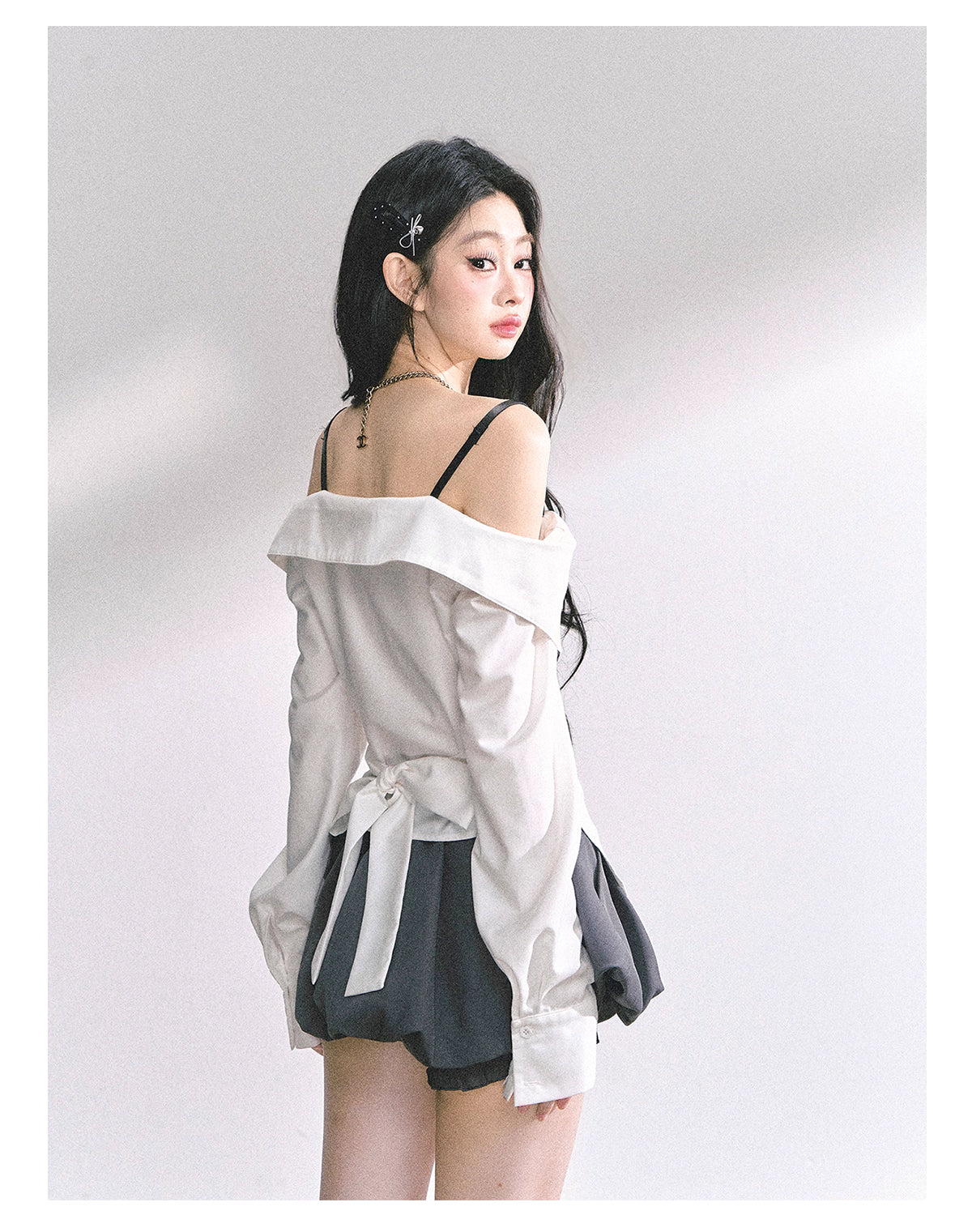 Off shoulder shirt オフショルダーシャツ