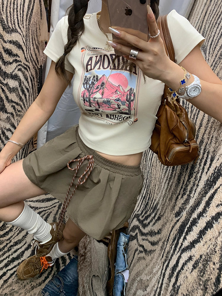 Baloon Code Mini Skirt バルーン コード ミニスカート