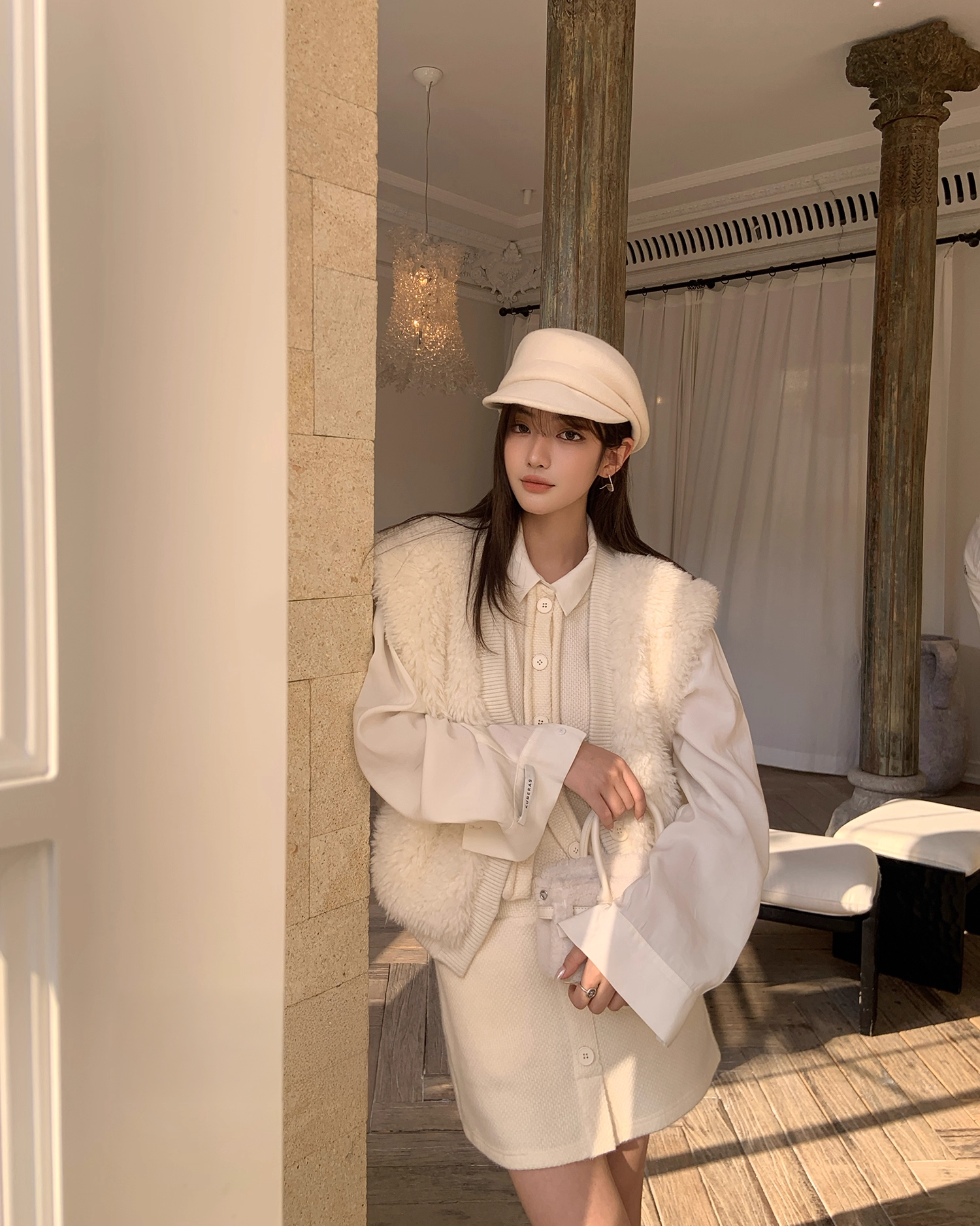 Vest Shirts & Skirt setup ベスト＆スカートセットアップ