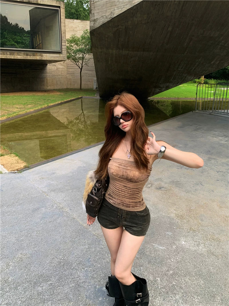 Tube top Short Pants チューブトップ ショートパンツ