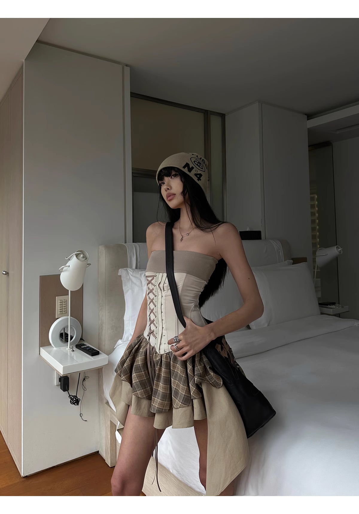 Check Tube Dress チェック チューブドレス