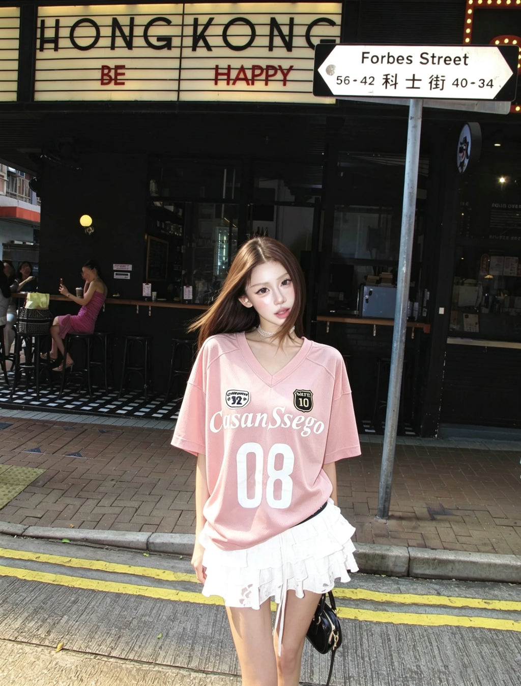 Print Embroidery patch Long-sleeve T-shirt/T-shirt プリント刺繍ワッペン ロングスリーブティー/ティーシャツ