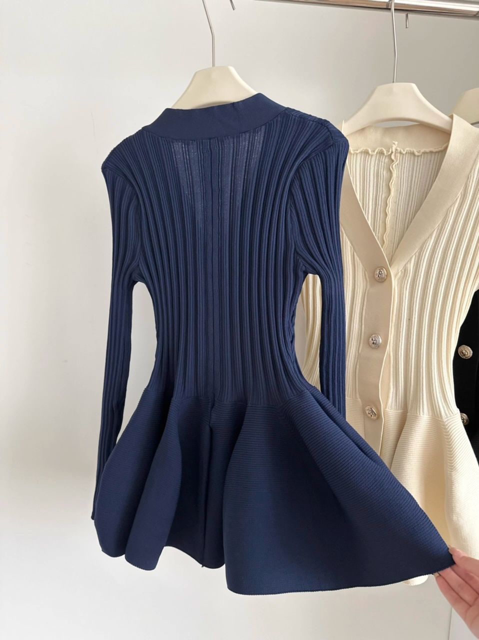 Flare Knit Cardigan Dress フレア ニット カーディガン ドレス