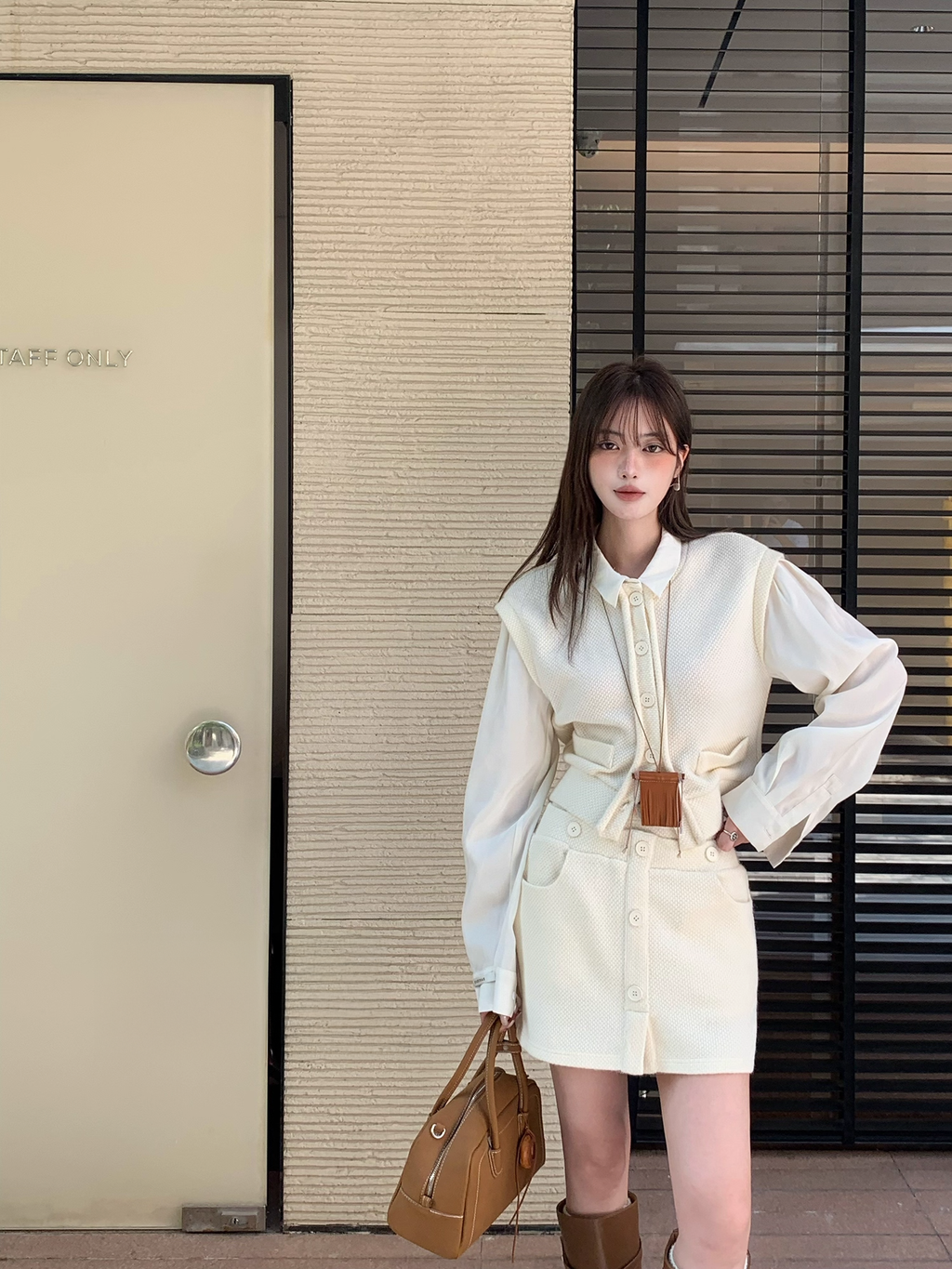 Vest Shirts & Skirt setup ベスト＆スカートセットアップ