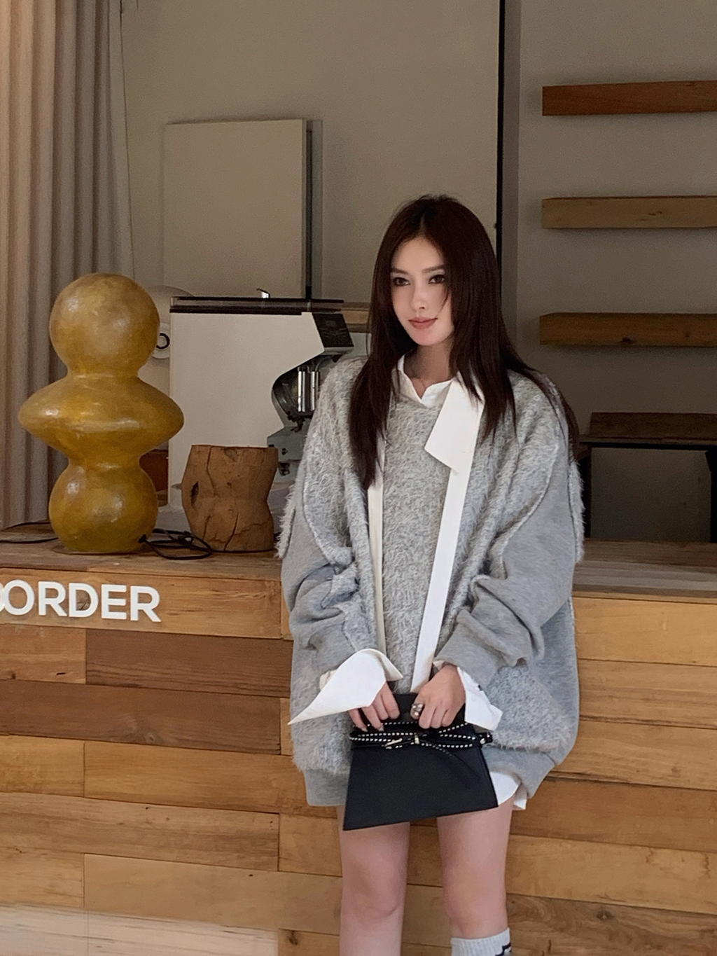 Shaggy Knit Top シャギー ニットトップ