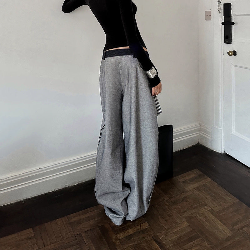 Inside out wide denim インサイドアウトワイドデニム