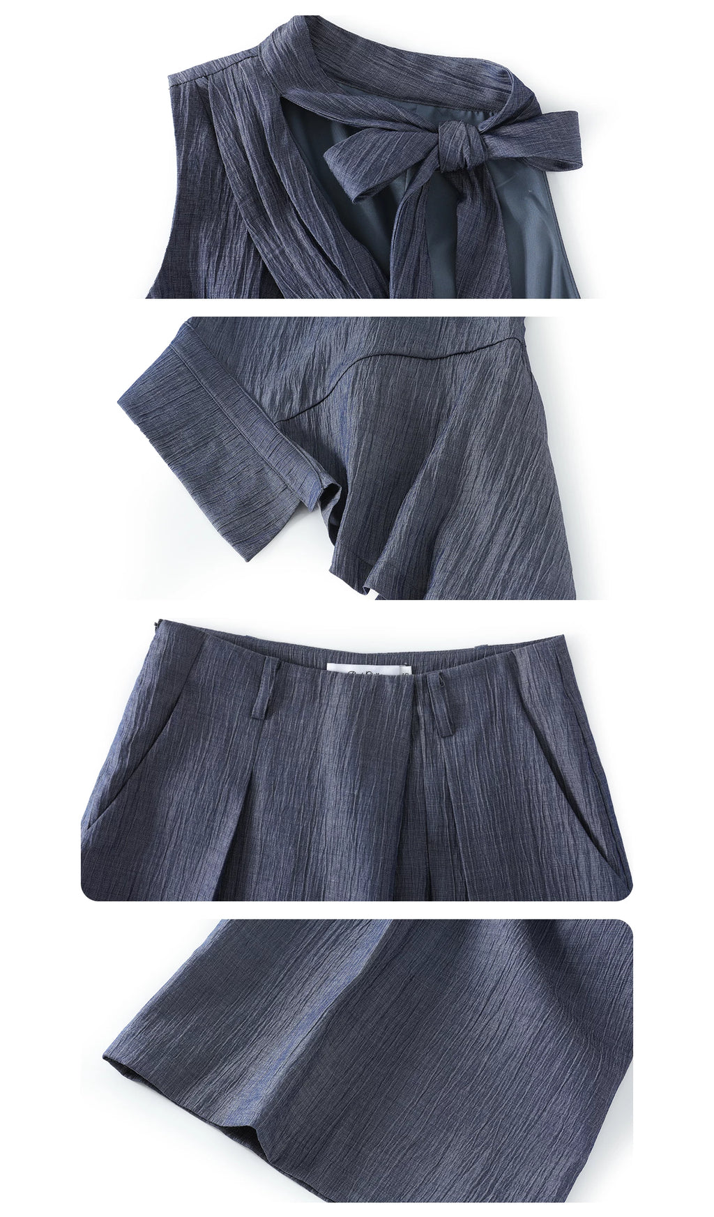 Halter top & wide-leg pants ホルタートップス&ワイドレッグパンツ