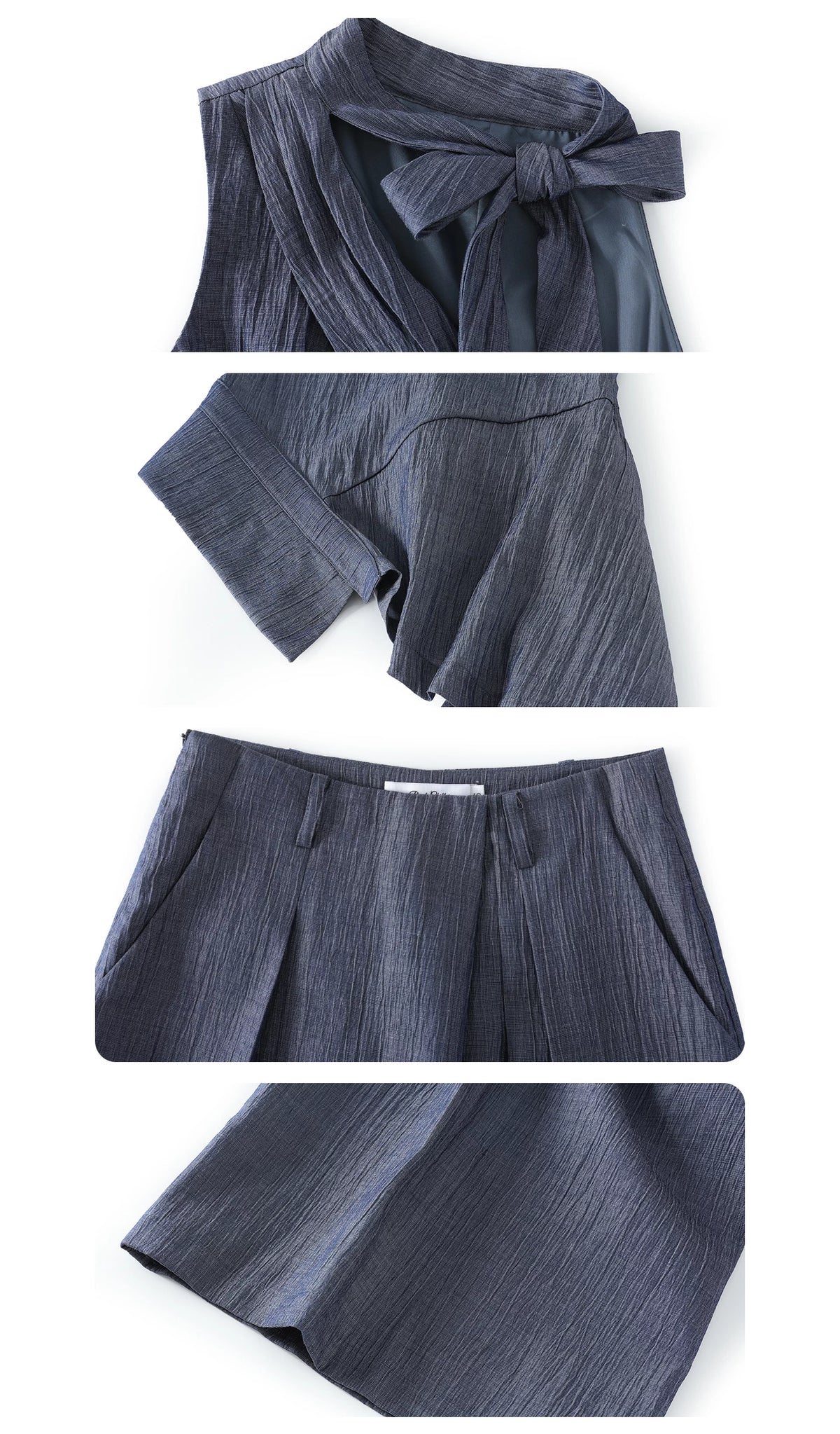 Halter top & wide-leg pants ホルタートップス&ワイドレッグパンツ