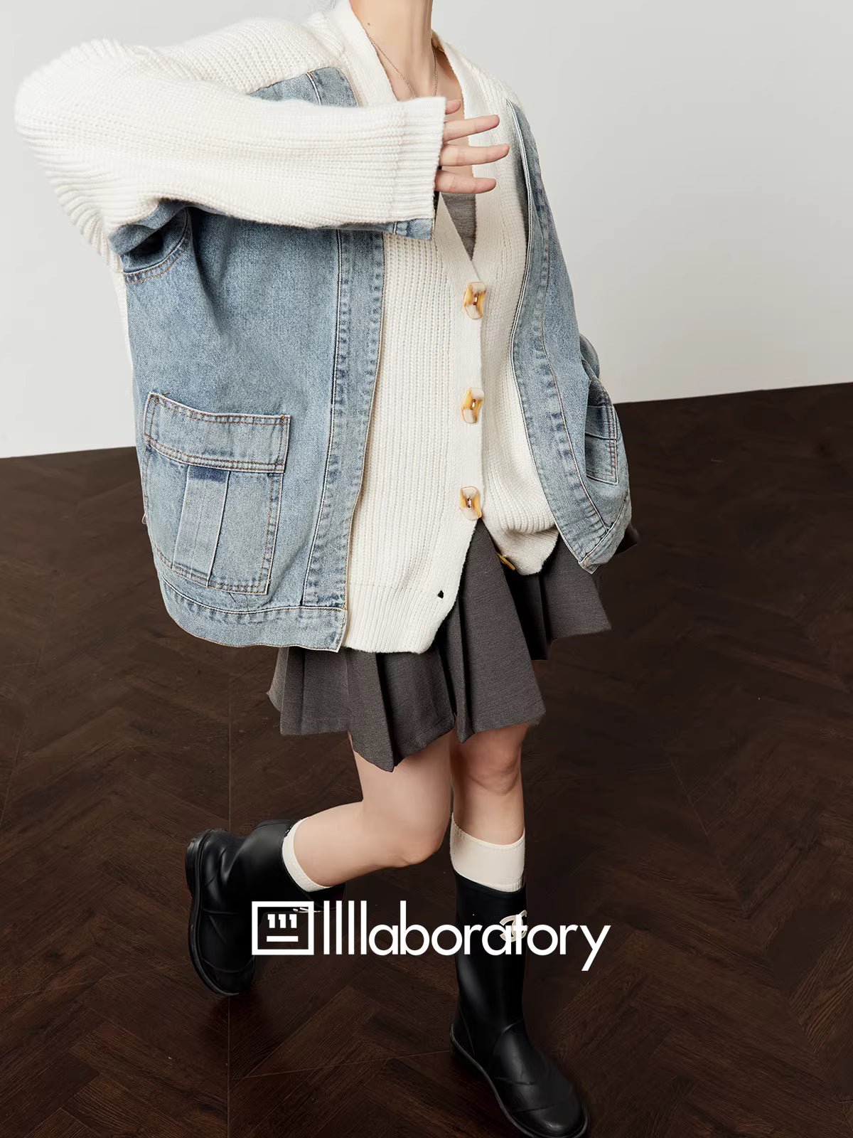 LOVE Letter Lady llllab Denim Cardigan Jacket ラブレターレディ デニム カーディガン ジャケット