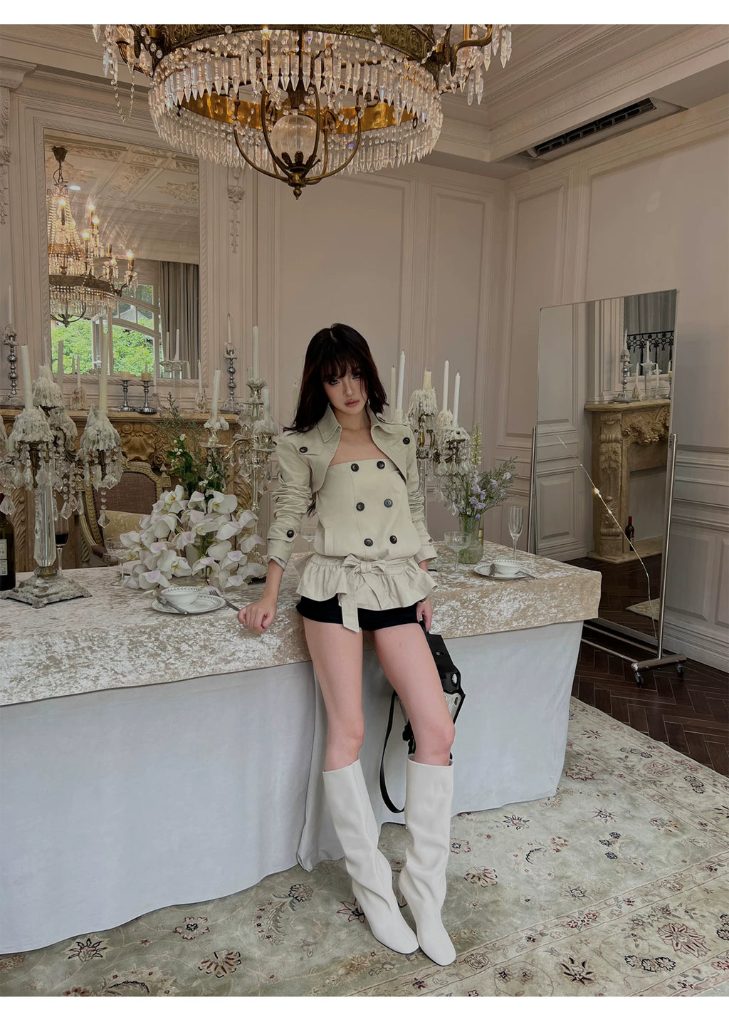 bolero bare top two piece set ボレロベアトップツーピースセット