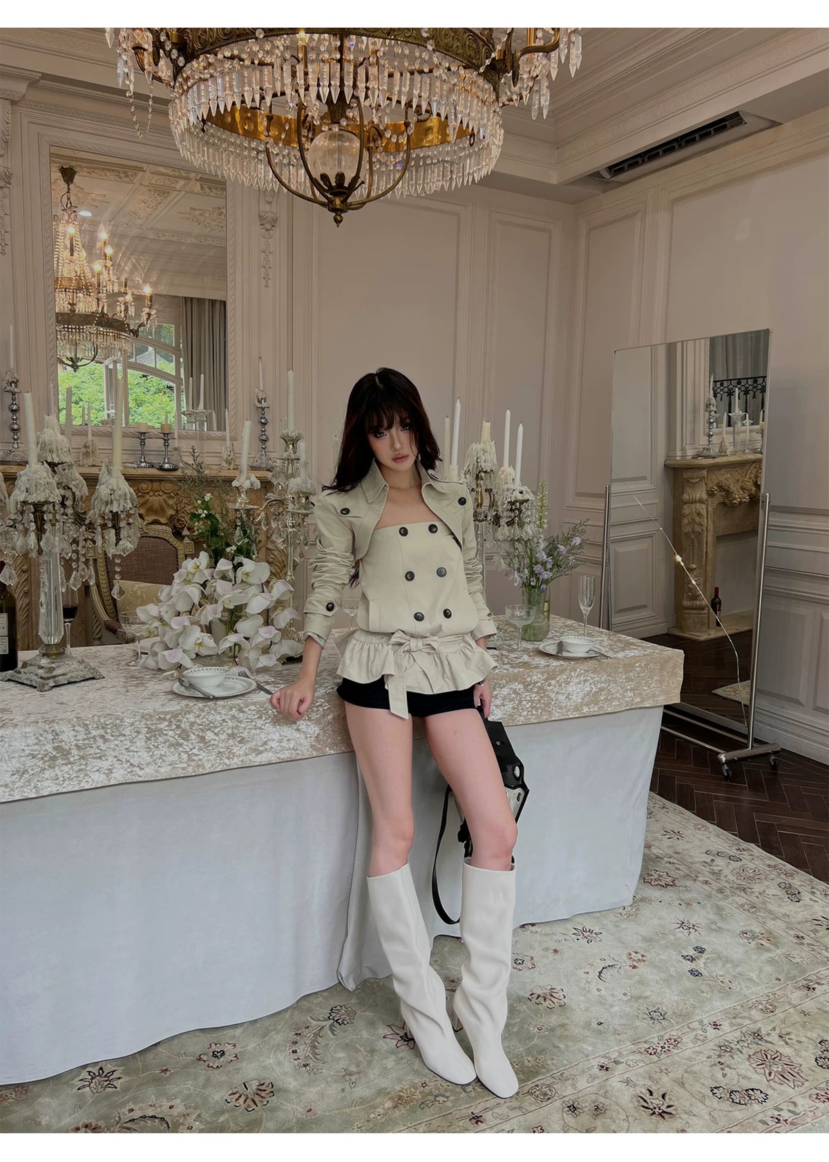 bolero bare top two piece set ボレロベアトップツーピースセット