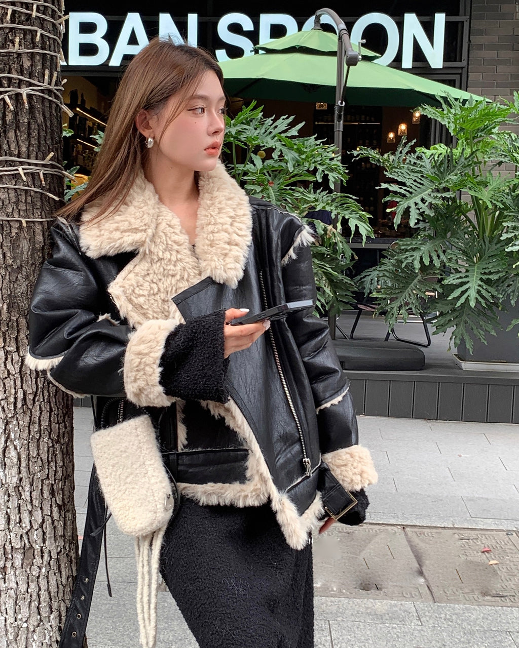 Boa Riders Jacket coat ボア ライダース ジャケット コート