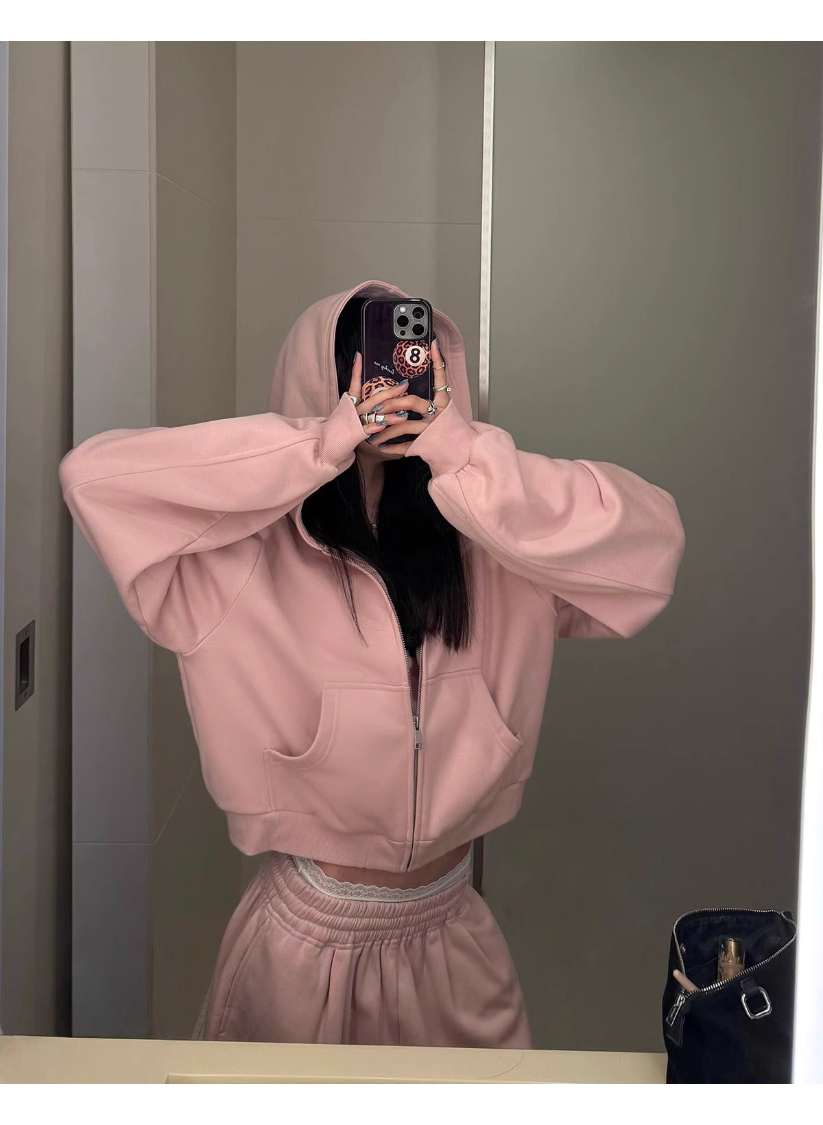 Hooded sweat suit set フード付きスウェットセットアップ