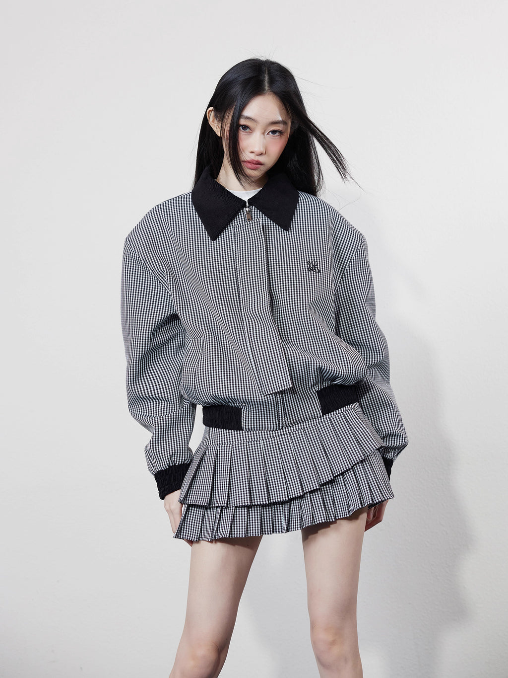 Check Boxy Jacket & Skirt チェックボクシージャケット＆ スカート