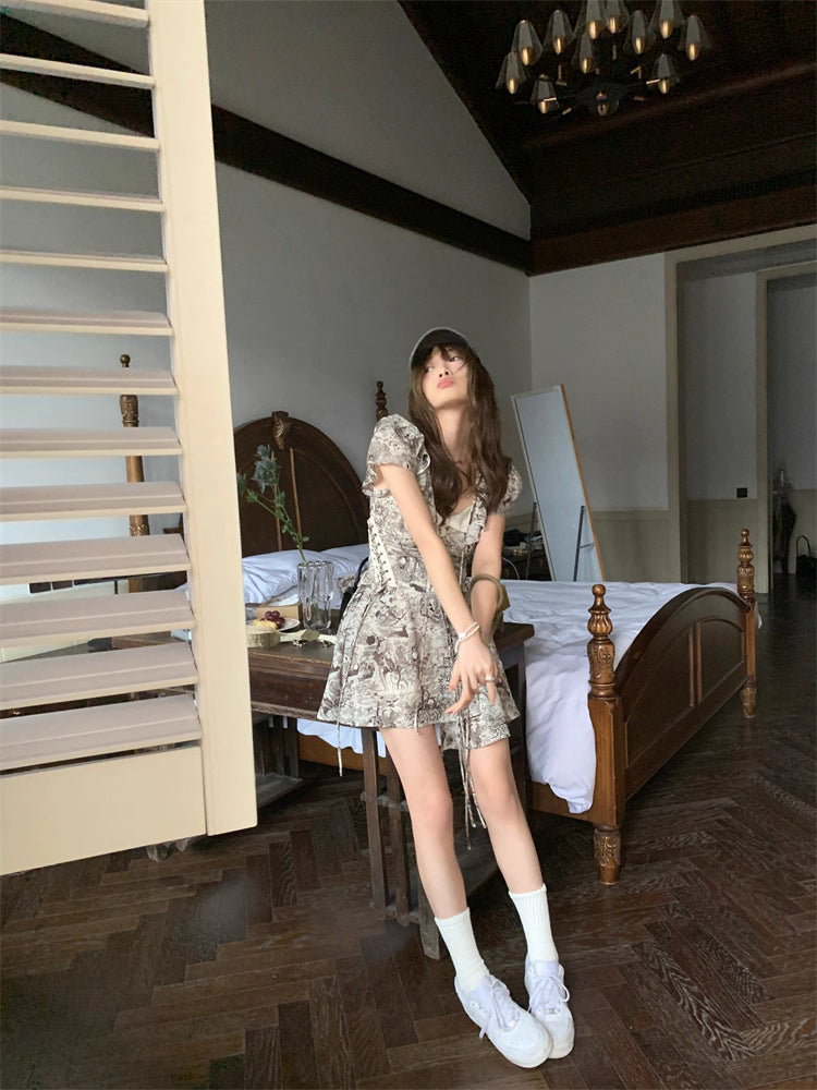 Corset patterned Dress コルセット パターンドレス