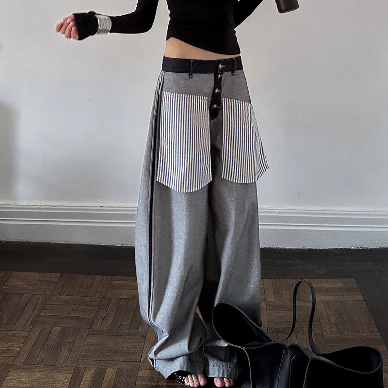 Inside out wide denim インサイドアウトワイドデニム
