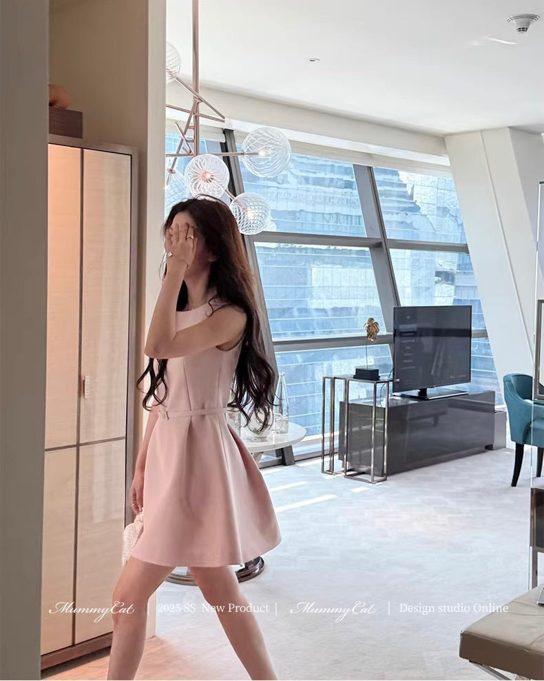 Belt Midi Dress ベルト ミディ ドレス