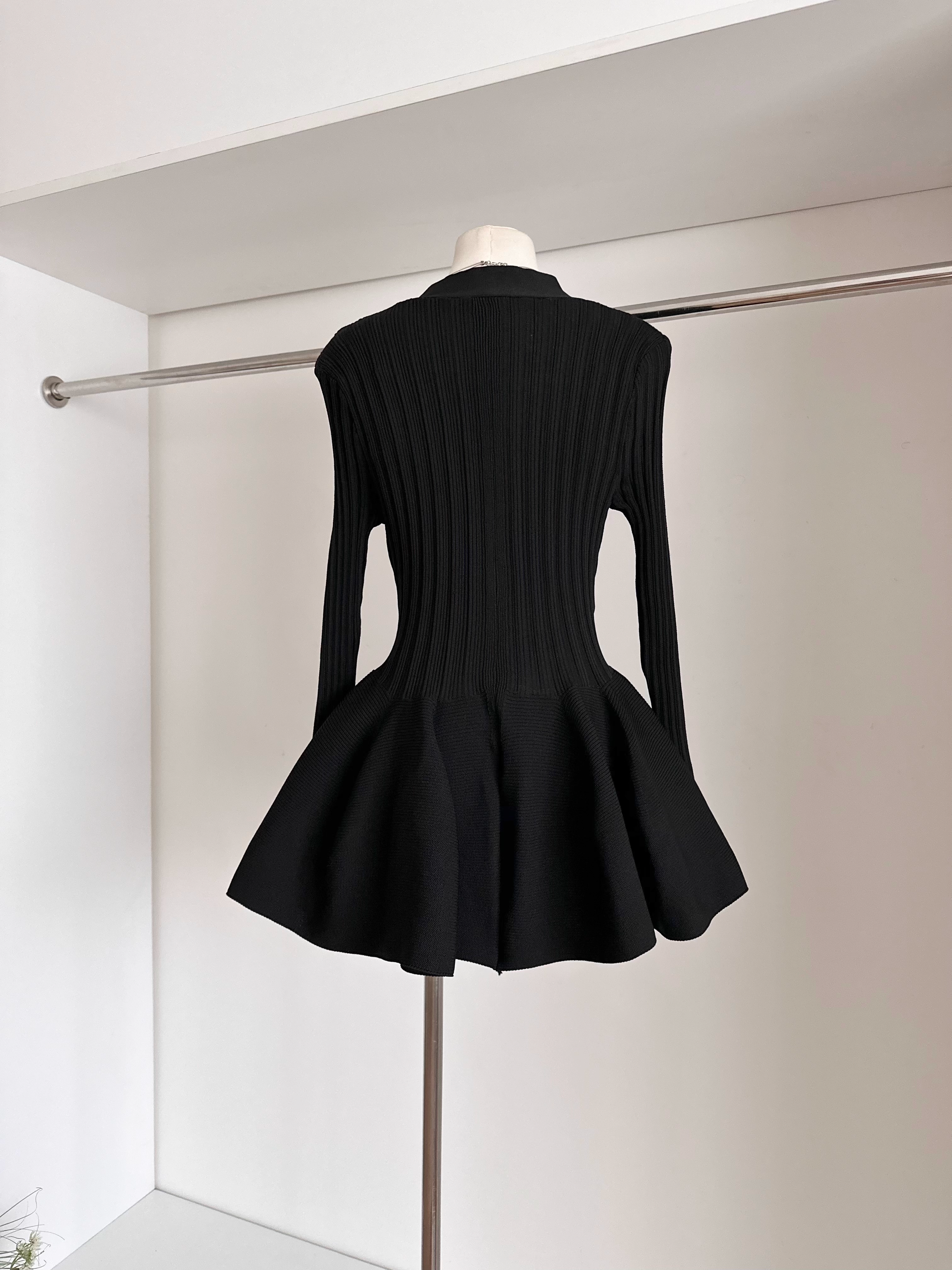 Flare Knit Cardigan Dress フレア ニット カーディガン ドレス