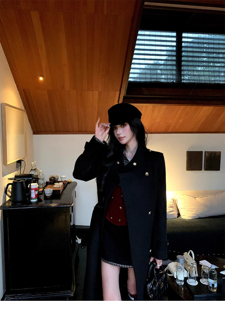 Kilting woolLong coat キルティング ウール ロングコート