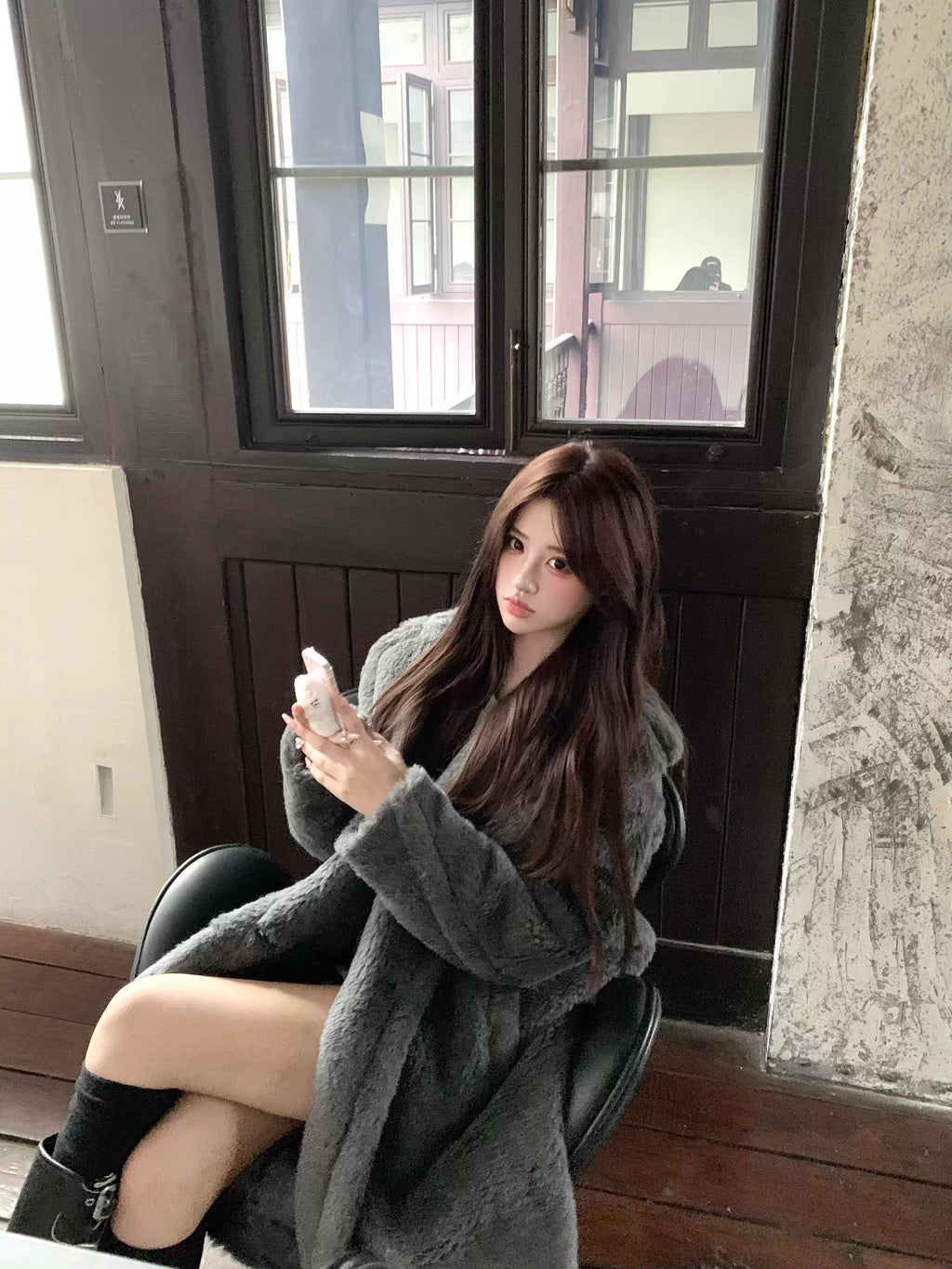 Teddy Bear Boa coat テディベア ボアコート