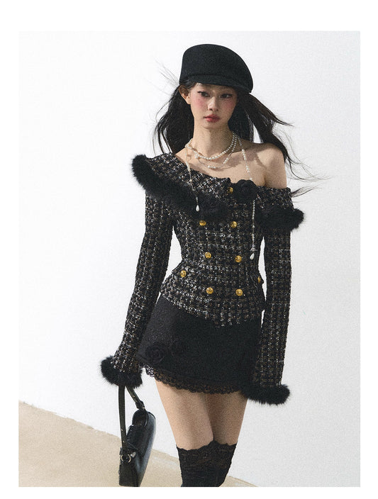 Tweed top & skirt ツイードトップス&スカート