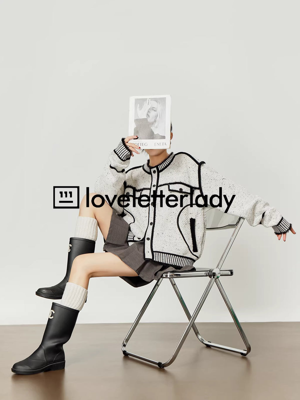 LOVE Letter Lady llllab Line Cardigan Jacket ラブレターレディ ラインカーディガン ジャケット