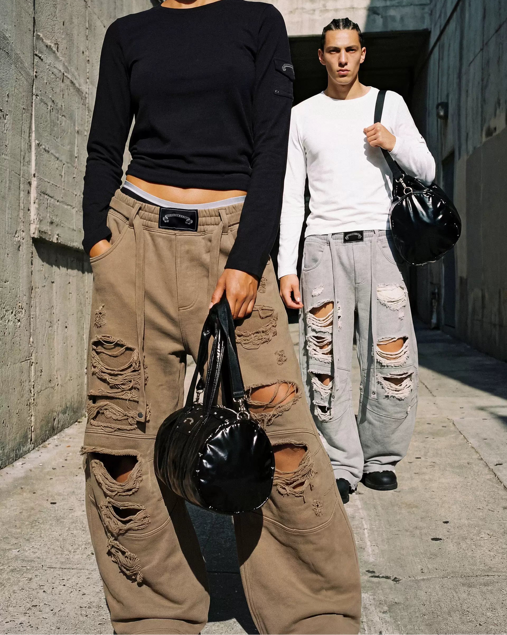 damage long sweat pants ダメージロングスウェットパンツ