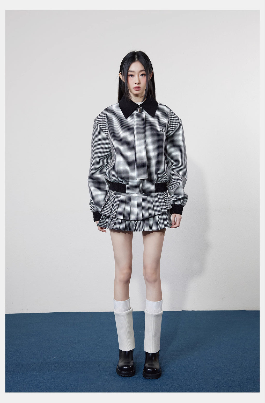 Check Boxy Jacket & Skirt チェックボクシージャケット＆ スカート