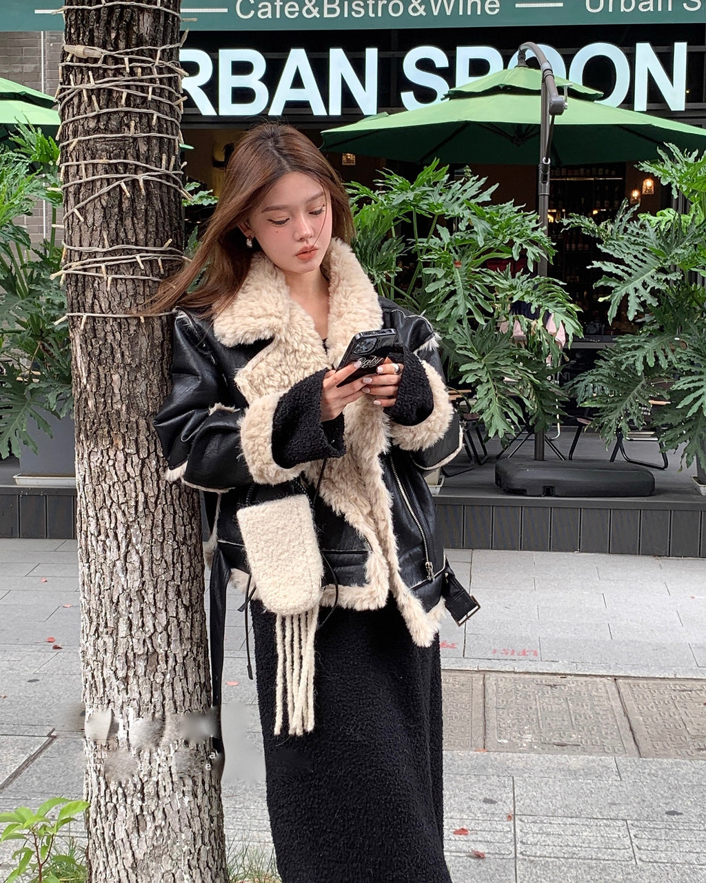 Boa Riders Jacket coat ボア ライダース ジャケット コート