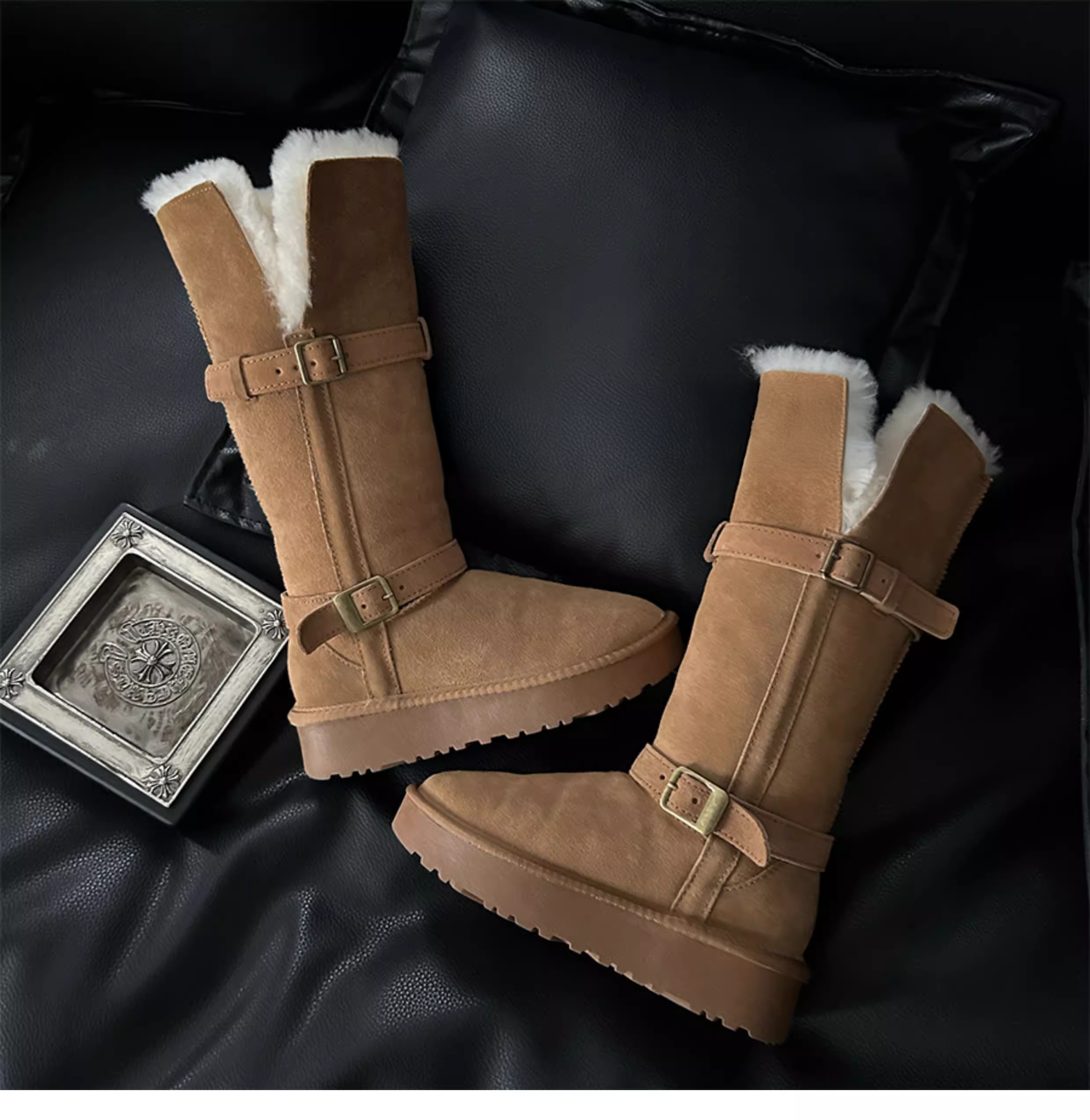 Snow Fur Long Boots スノー ファー ロング ブーツ