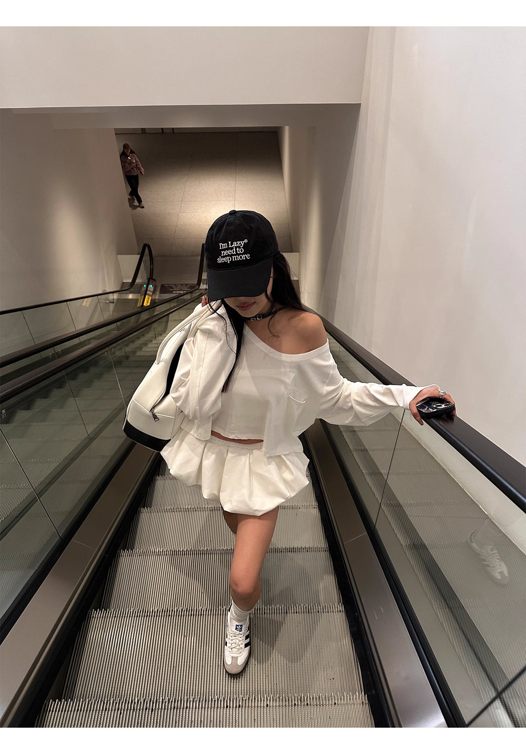 White Off Shoulder Skirt ホワイトオフショルダー スカート