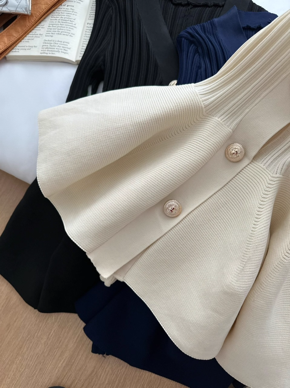 Flare Knit Cardigan Dress フレア ニット カーディガン ドレス