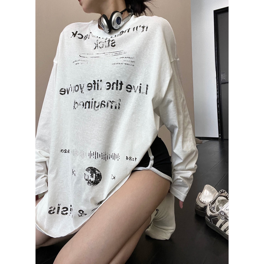 rétro print longsleeve tee レトロプリントロングスリーブティー