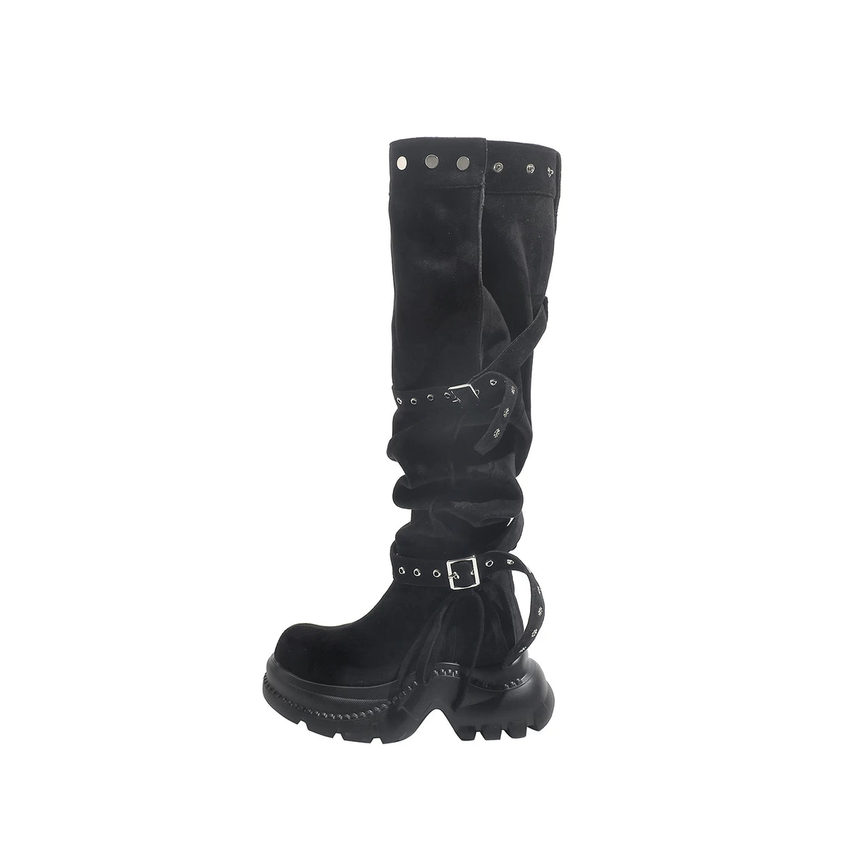 Belted knee-high boots ベルト付きニーハイブーツ