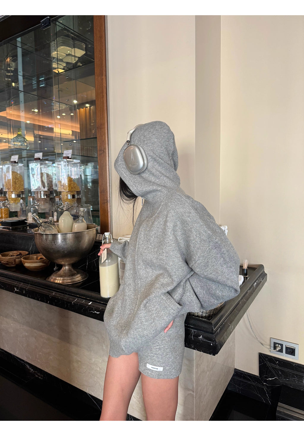 Knit Hoodie Shorts ニットフーディ＆ショーツ