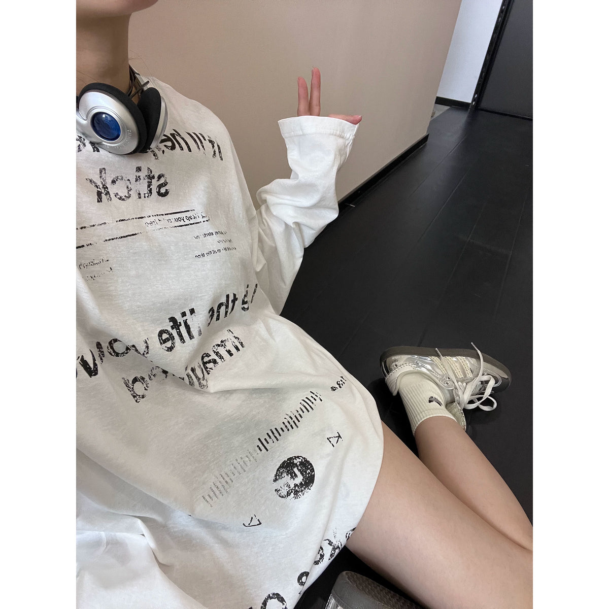 rétro print longsleeve tee レトロプリントロングスリーブティー