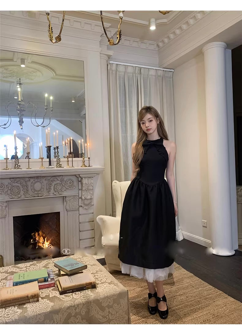 Ribbon Long Tule Dress  リボンロングチュールドレス