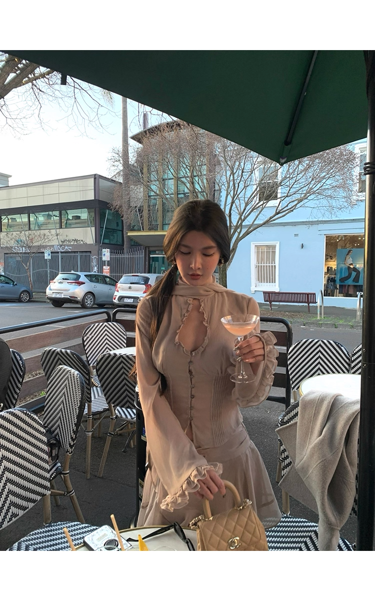 Hole Sheer Blouse skirt ホールシアー ブラウス スカート