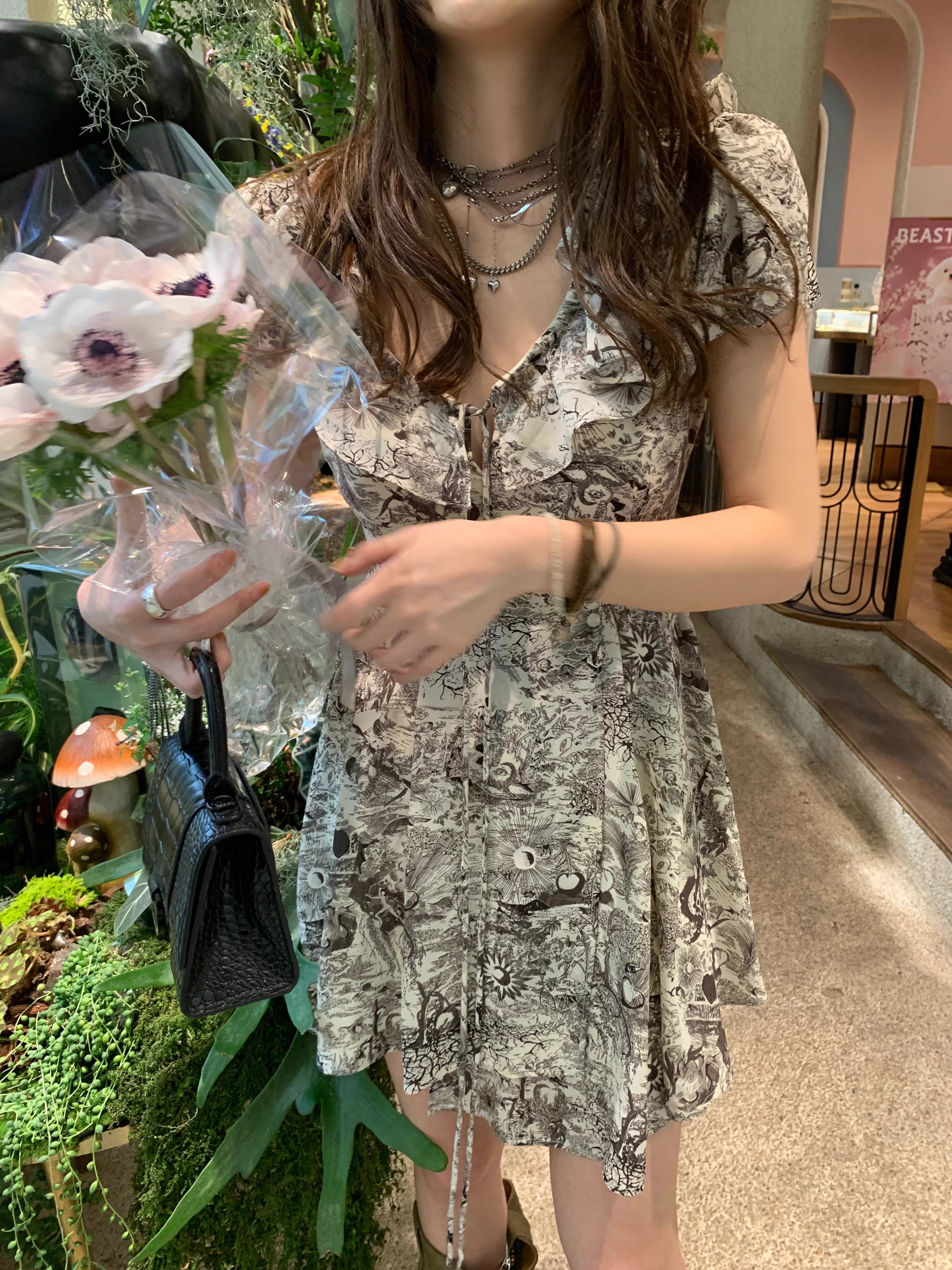 Corset patterned Dress コルセット パターンドレス