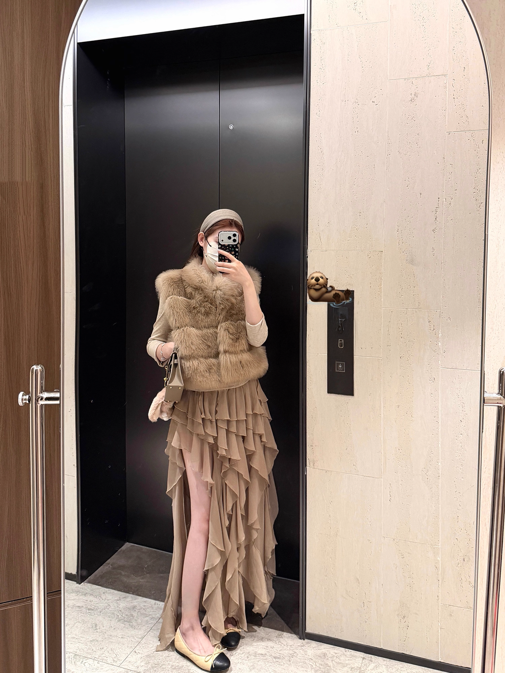 Asymmetry Shifon Maxi Skirt アシンメトリー シフォン スカート