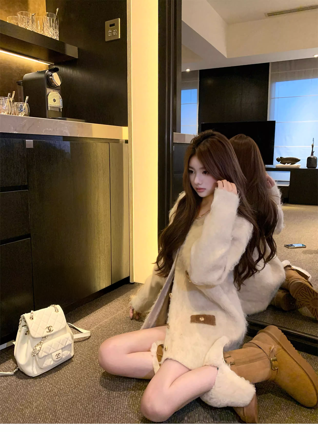 Snow Fur Long Boots スノー ファー ロング ブーツ